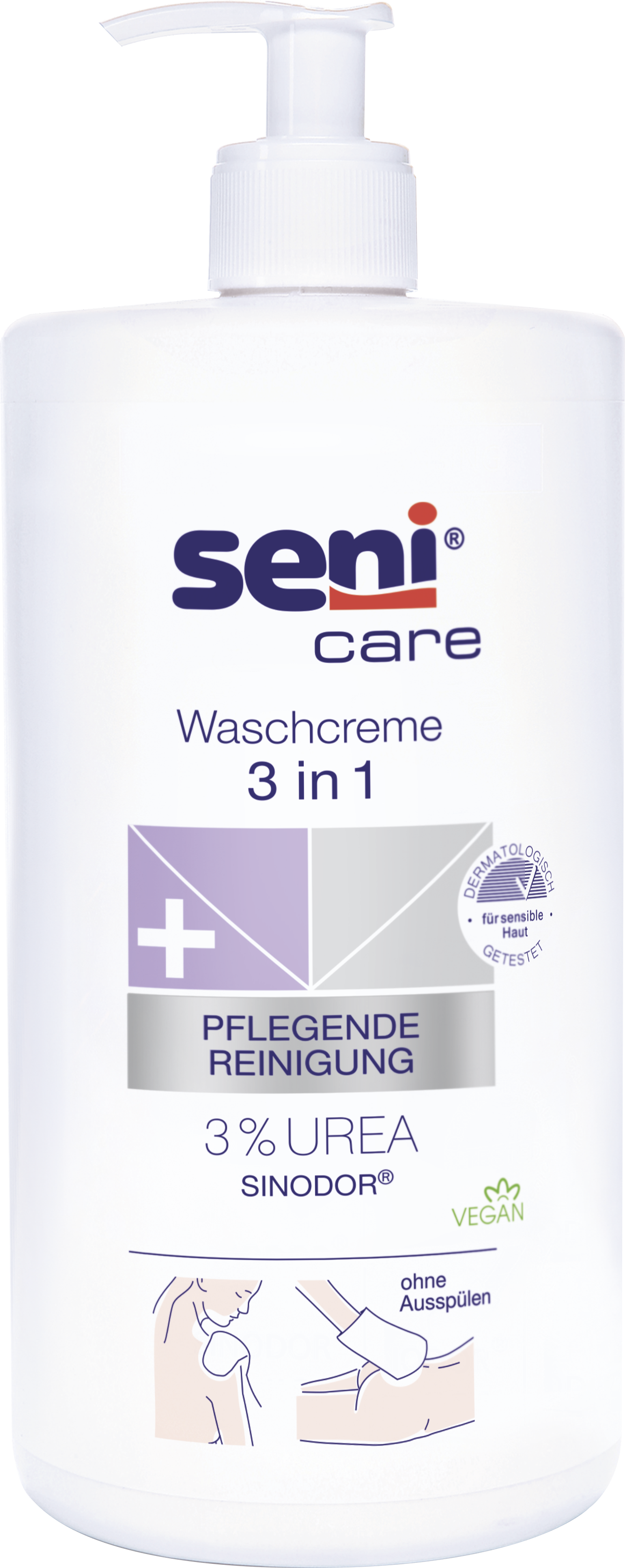 Seni Care Waschcreme 3 In 1 mit 3% Urea
